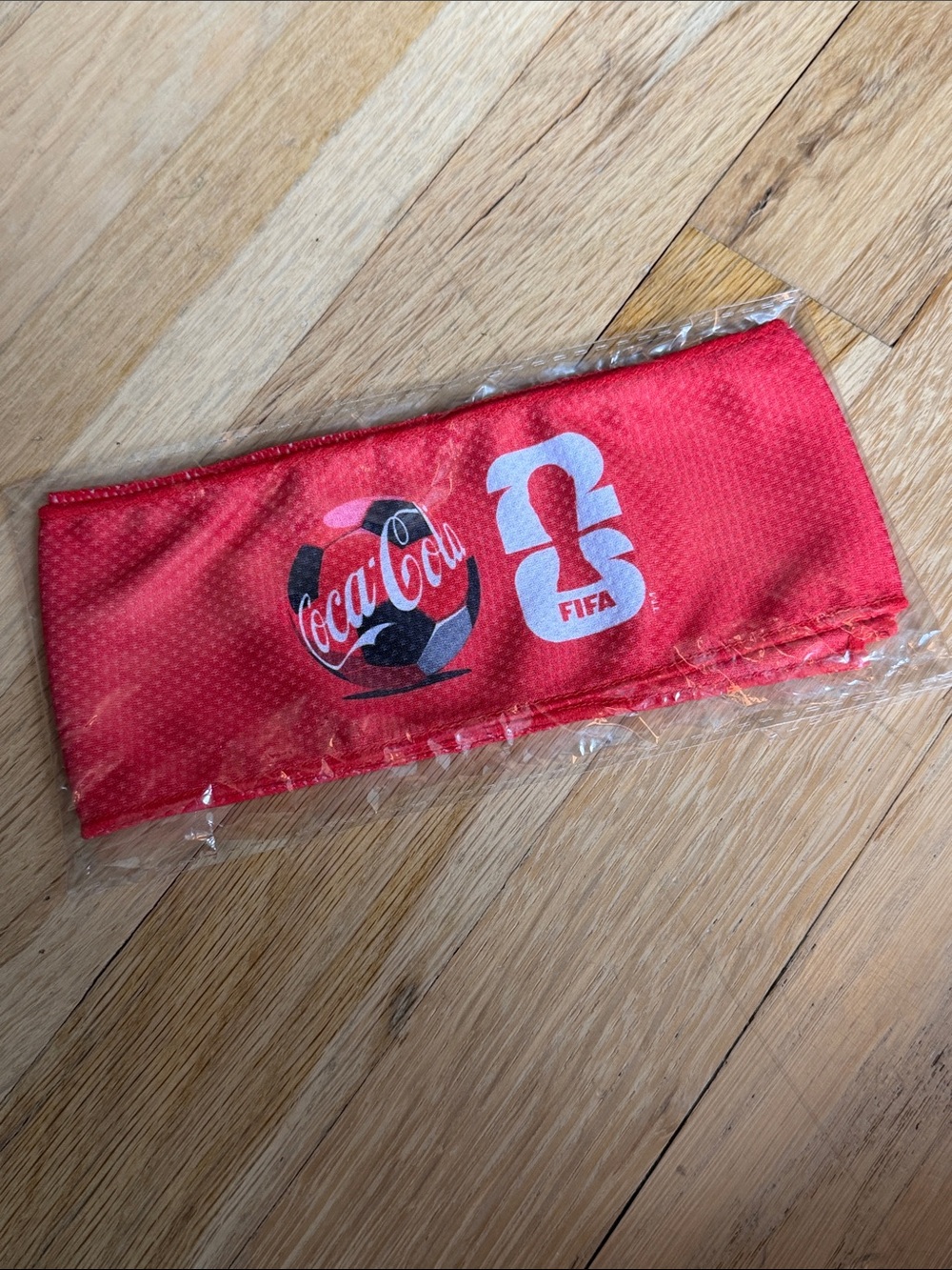 NWT Coca Cola Red Headband with FIFA World Cup Graphic ⚽️🥅🏆